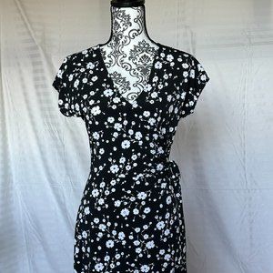 Michael Kors Floral Print Wrap Dress (Like New)